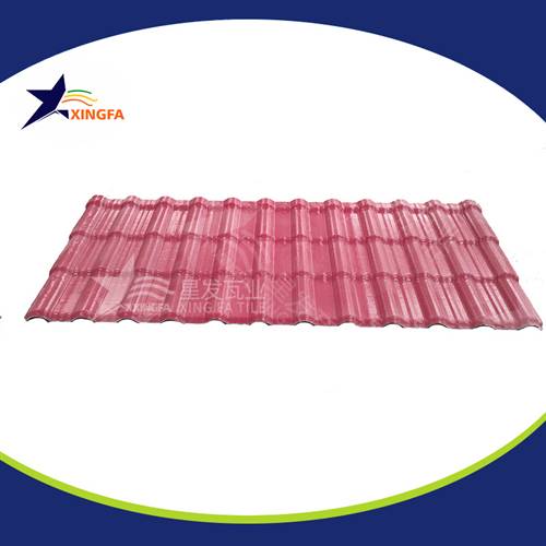 磚紅色房頂華夫瓦 舊房改造防腐圍墻瓦防火耐用塑料瓦 樹脂瓦批發(fā)廠家直銷價(jià)格